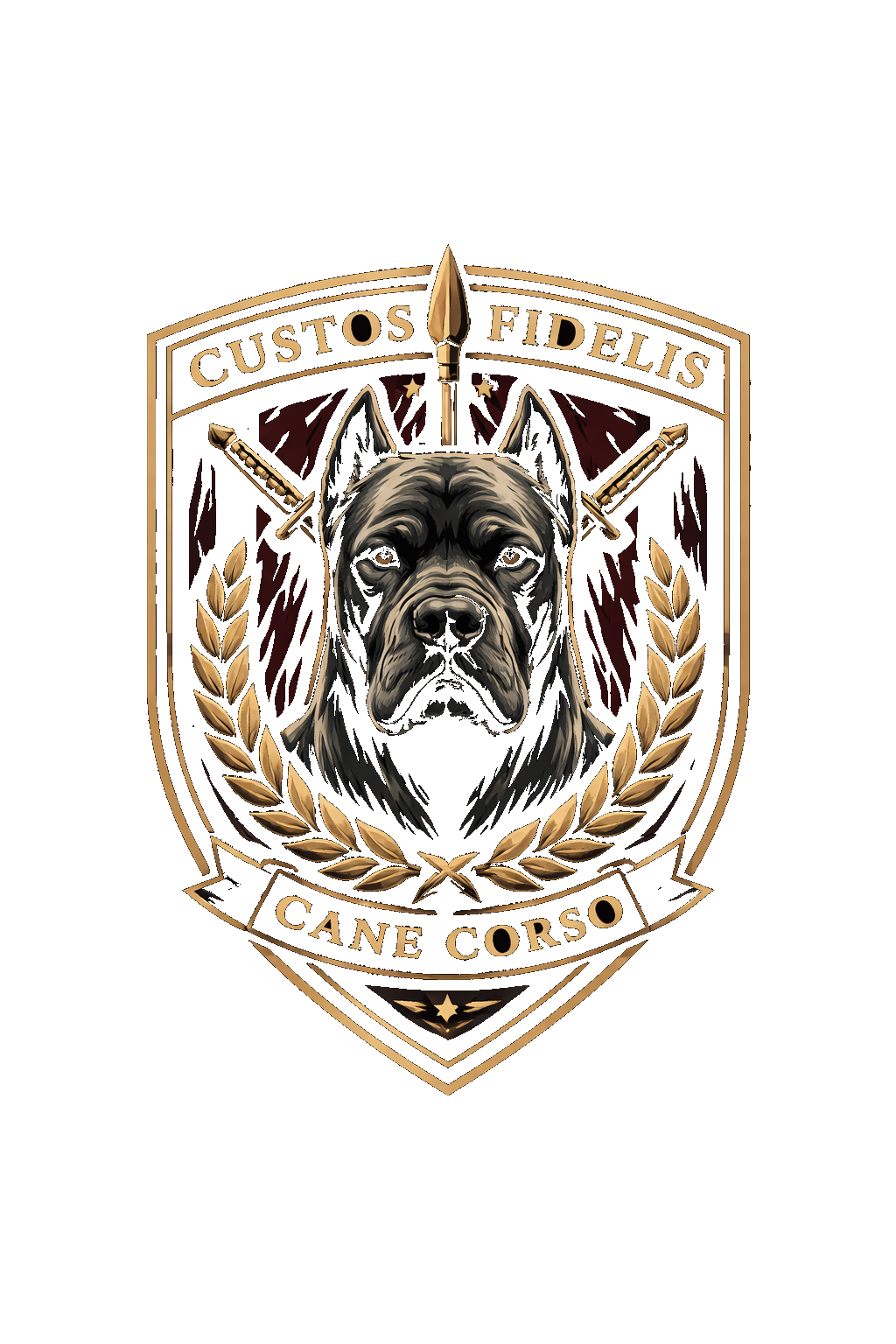 Custos Fidelis Cane Corso crest