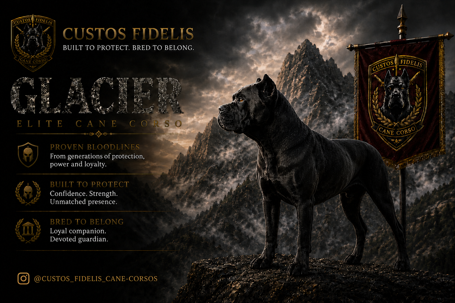 Glacier, a Custos Fidelis Cane Corso